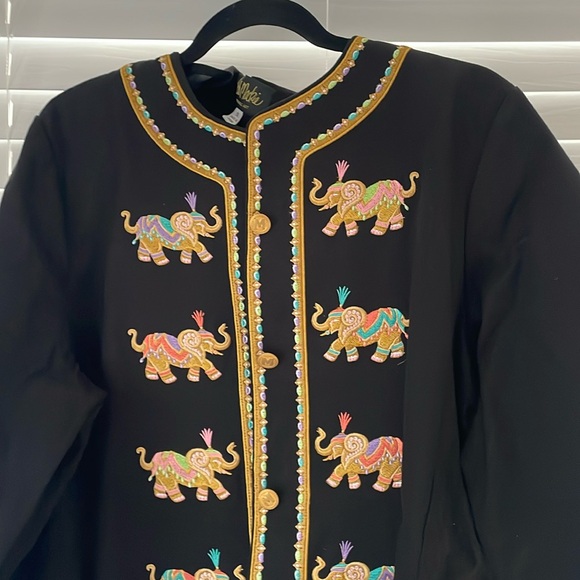 NWOT Bob Mackie women’s embroidery jacket - Picture 1 of 11